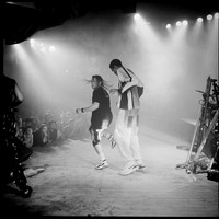 Leeroy & Keith Telepathy Michael Sobell Sports Centre, London, 1991. Agfa Pan 400