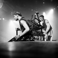 Maxim & Liam, Telepathy: Michael Sobell Centre, London, 1991, Ilford HP5 Plus