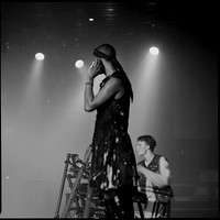Can't Hear You: Maxim & Liam, TelepathyMichael Sobell Sports Centre, London, 1991. Ilford HP5 Plus